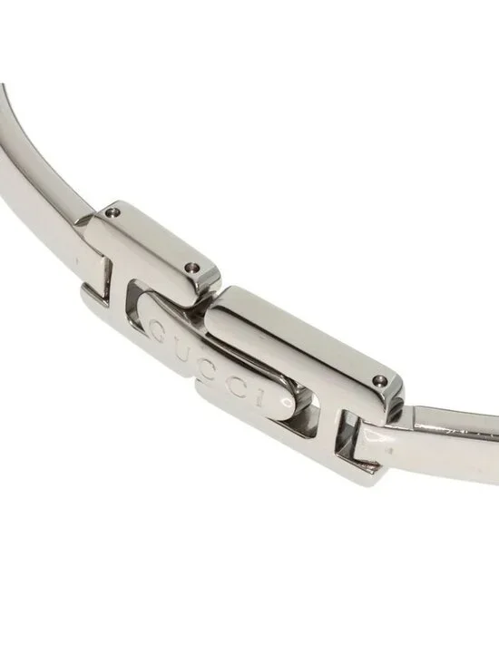 Gucci Round Face GG Pink Shell Bangle Watch SS - Picture 8 of 15